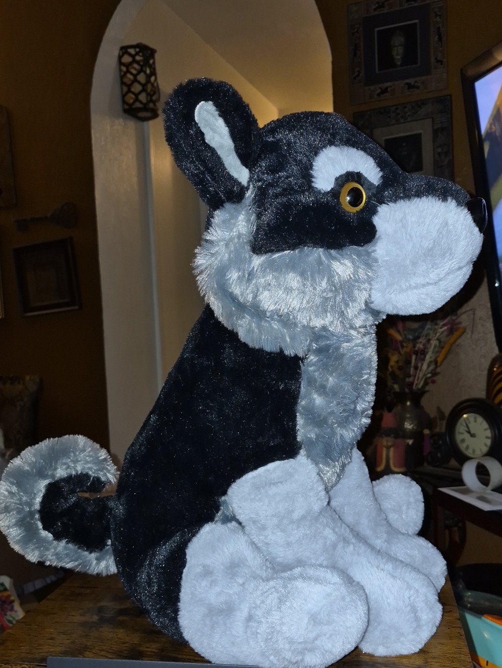 Vintage Husky Dog Plush